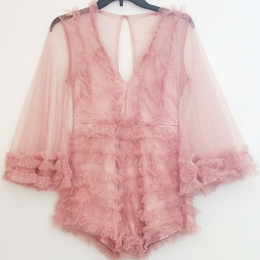 Ruffle Romper - pink Night out - Picture 3 of 4